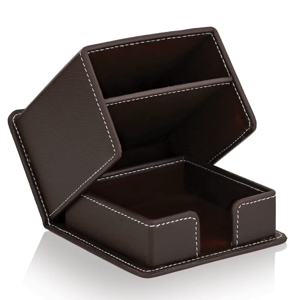 Leather Pen Stand 4 Brown-2.webp