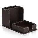 Leather Pen Stand 4 Brown-1.webp