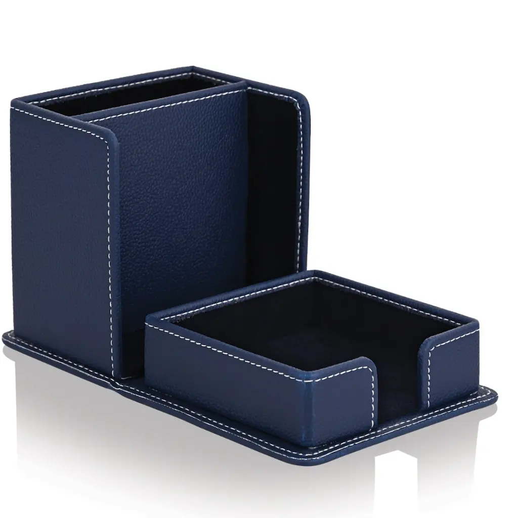 Leather Pen Stand 3 Blue-1.webp