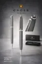 Cross Ashford Titanium Gray Metallic Lacquer with Polished Chrome Appointments Ballpoint Pen