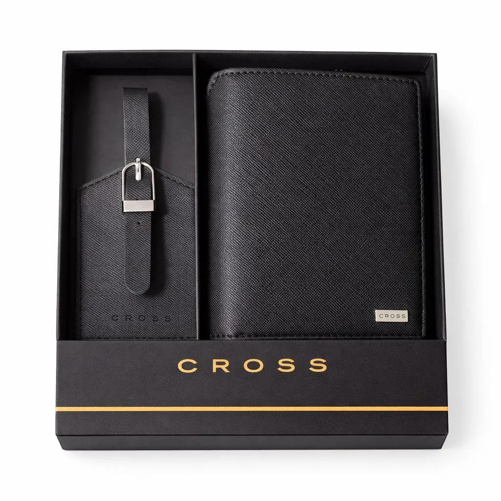 RIONTIN-CR PU LUGGAGE TAG-BLACK