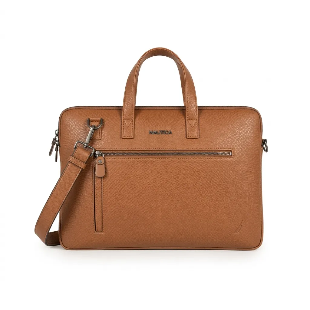 NAUTICA Harbor Laptop Bag- Tan #60511