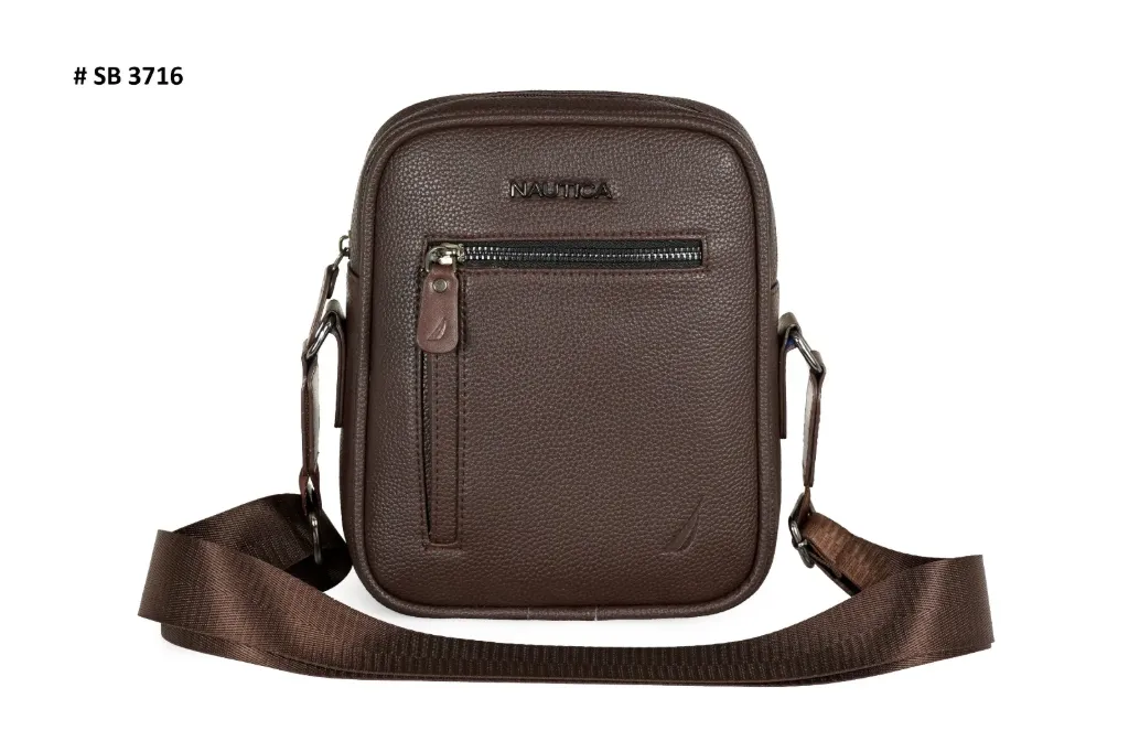 [NA38] NAUTICA Harbor Sling Bag- Brown #3716