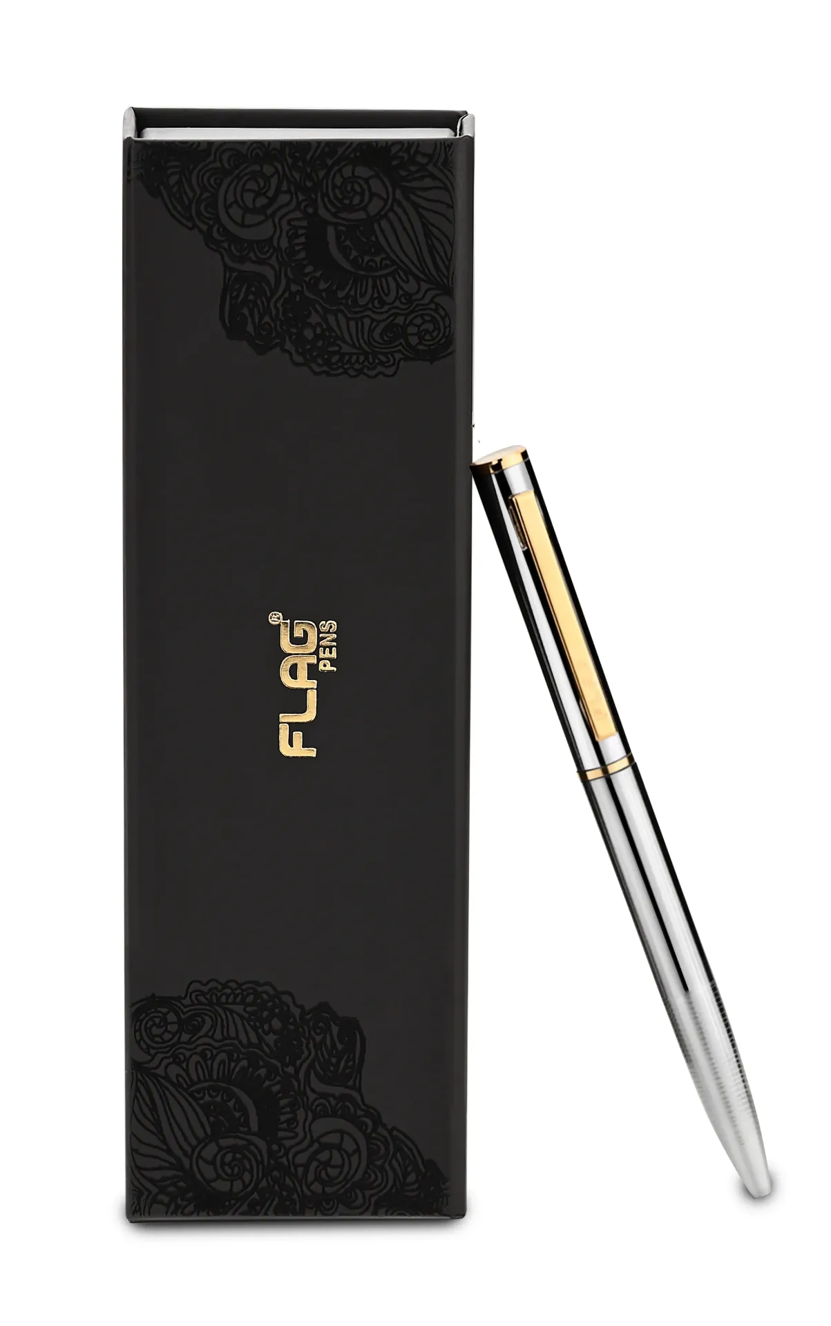Metal Twist Ball Pen - Chrome+Gold