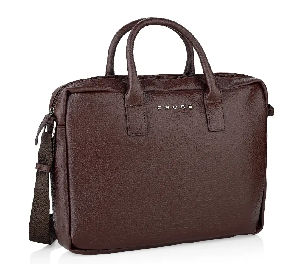 [AC4282782_6-3] HIGH VOLT 14-INCH SLIM BRIEFCASE- BROWN