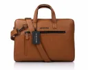 Kenneth Cole Hampton Laptop Bag- Tan
