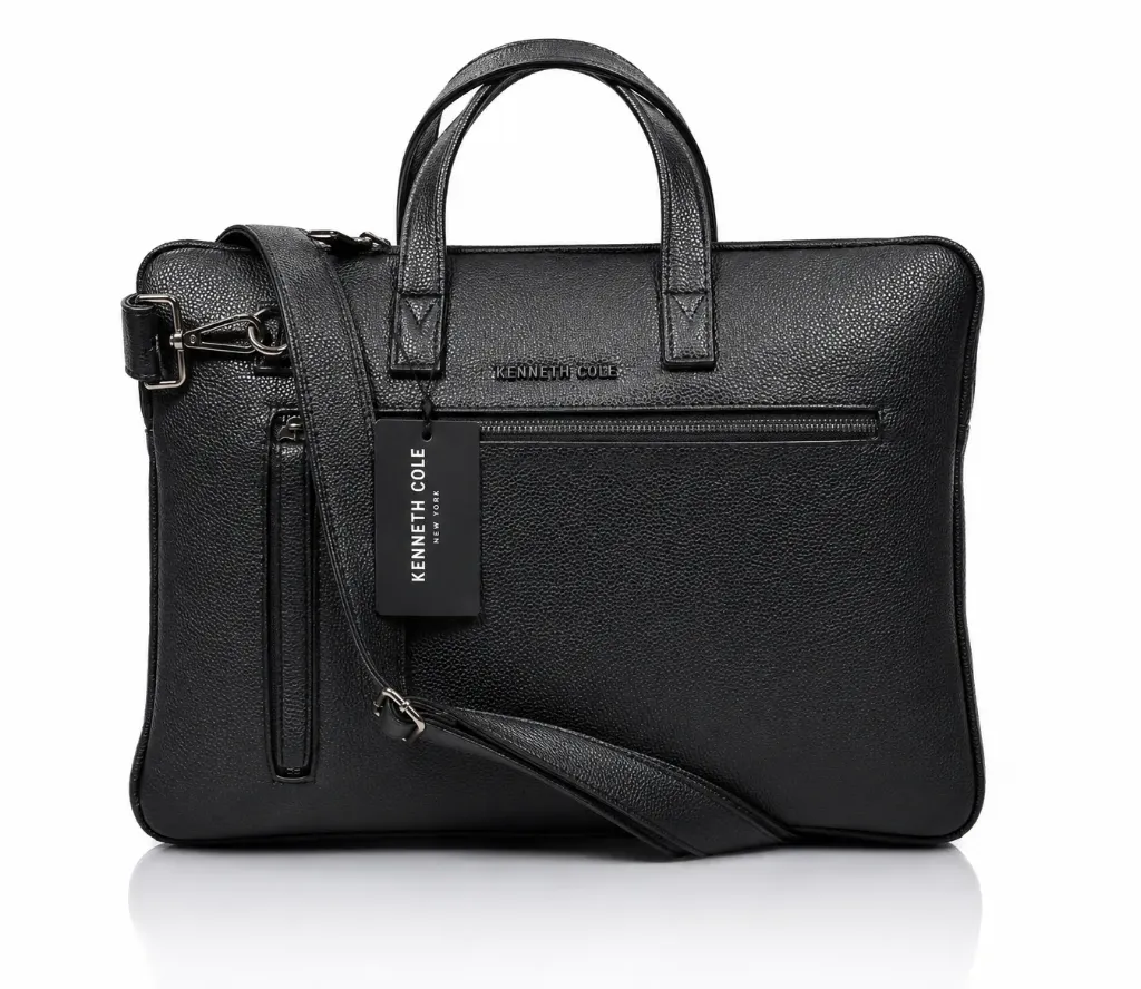 Kenneth Cole Hampton Laptop Bag- Black