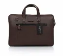 Kenneth Cole Hampton Laptop Bag- Dark Brown
