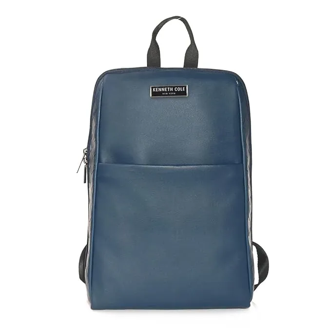 Kenneth Cole Checks Backpack- Blue