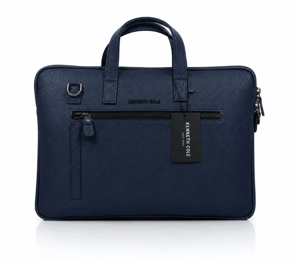 Kenneth Cole Hampton Laptop Bag- Navy Blue