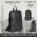 Kenneth Cole Checks Backpack- Black