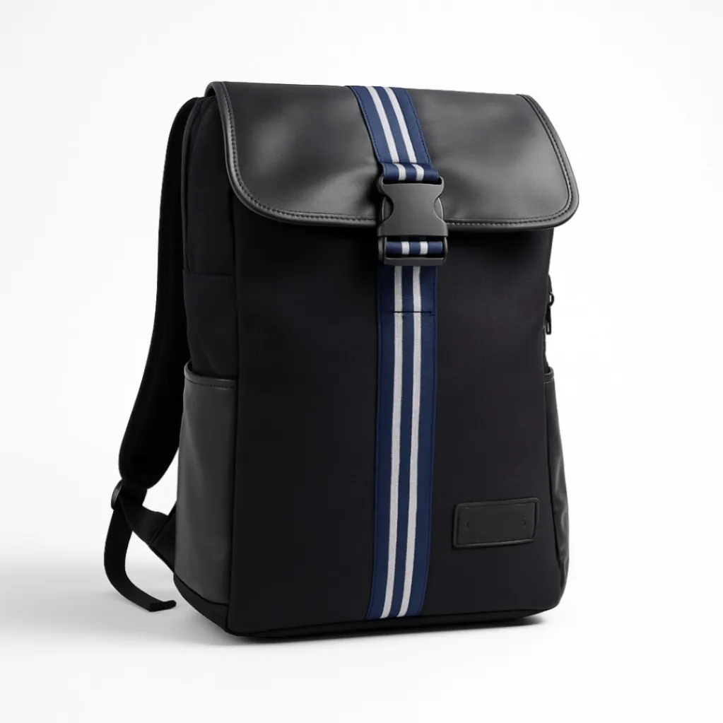 [10 Black] Nautica Backpack Buckle(#7513)
