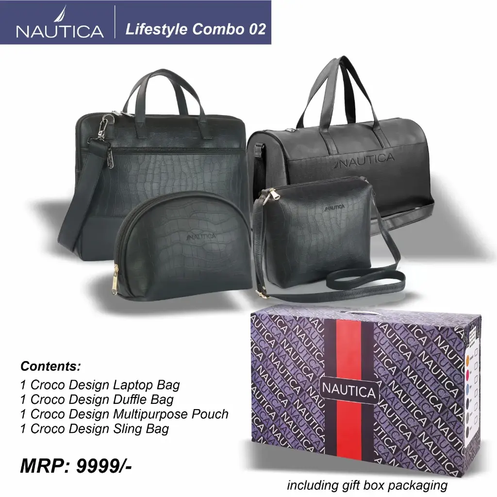 [NC02] TRAVEL BAG COMBO (60413+10091+6532+10364)- Black