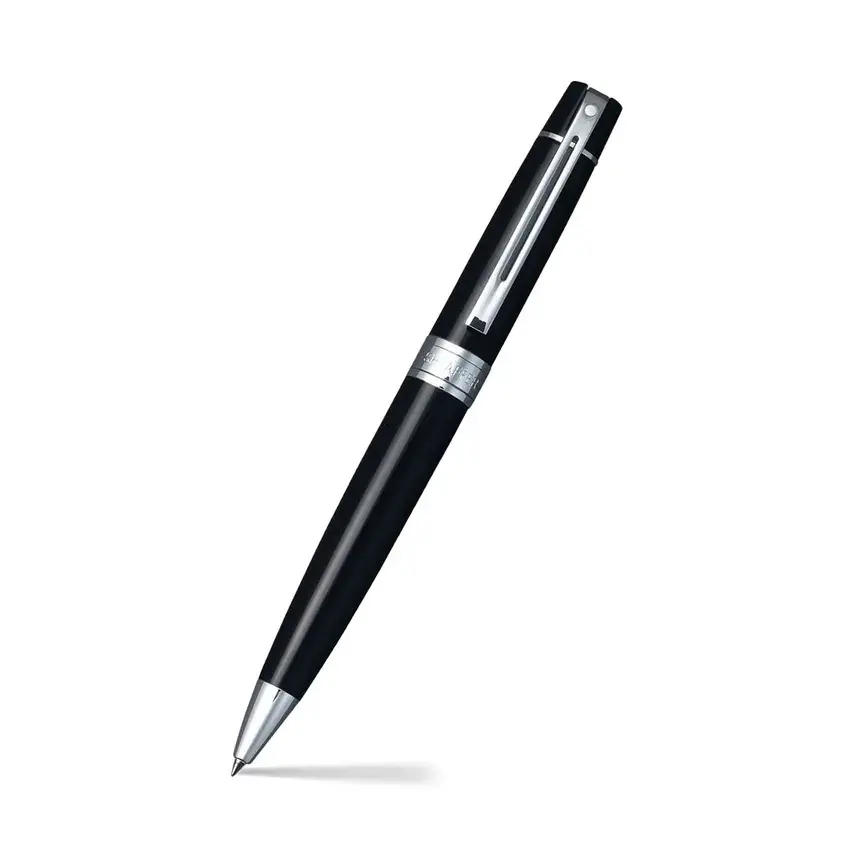 [WP08082] PEN SHEAFFER 300 E9312 GLOSSYBLACK WITH CHROME TRIM