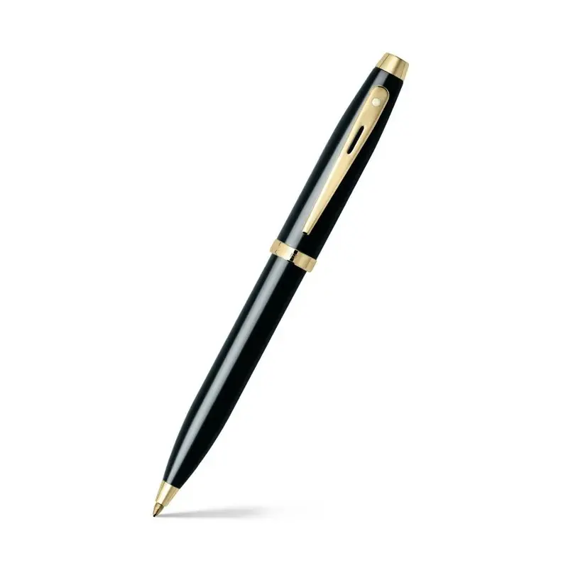 PEN SHEAFFER 100 E9322 GLOSSBLACK WITH GOLD TONE TRI