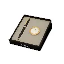 GIFTSET SHEAFFER 100 G9322 GLOSSYBLACK WITH GOLD TONE TRIM