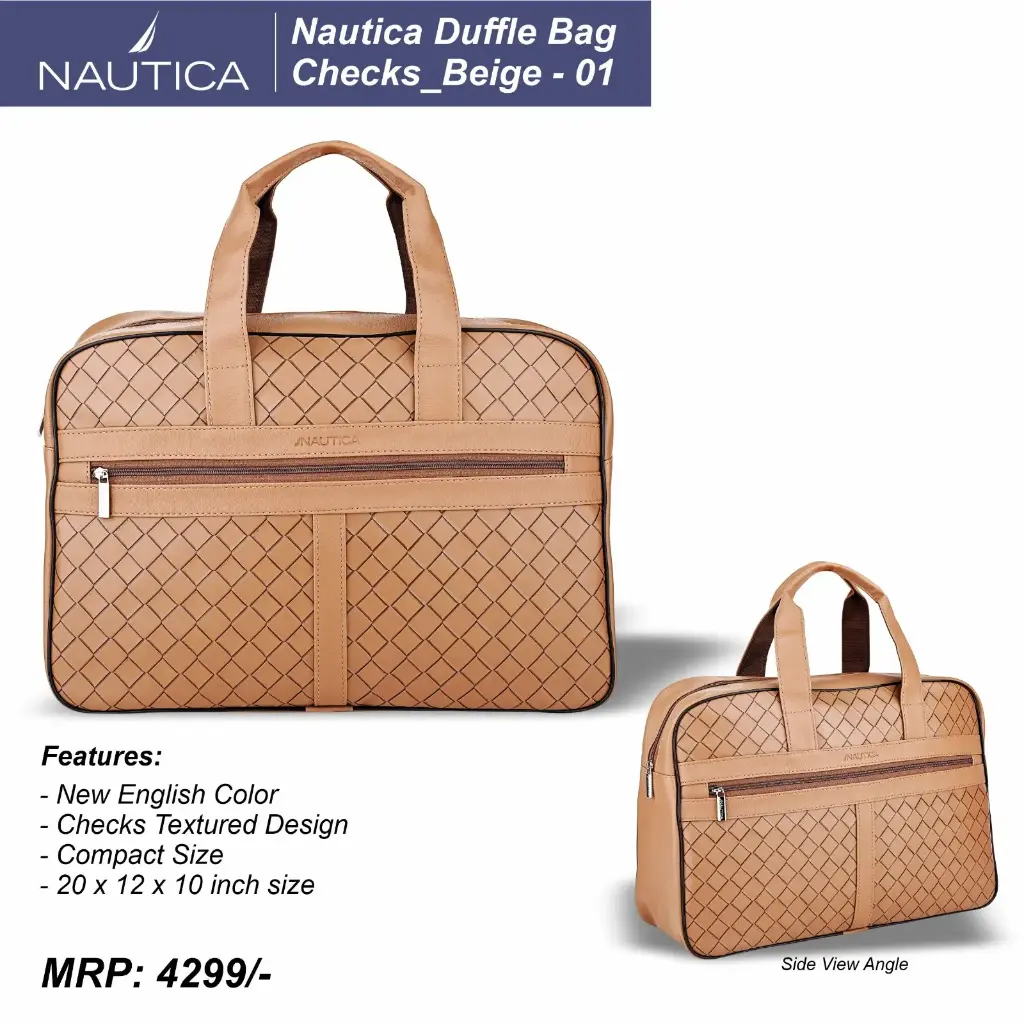 Nautica Duffle Bag / Cheak_Beige-01 (#6601)