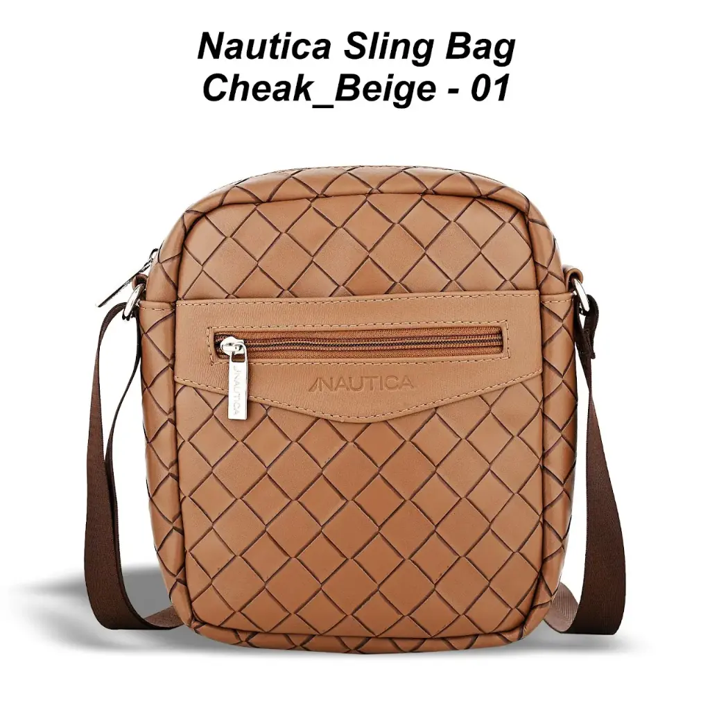 [01 Biege] Nautica sling bag checks -(#3667)