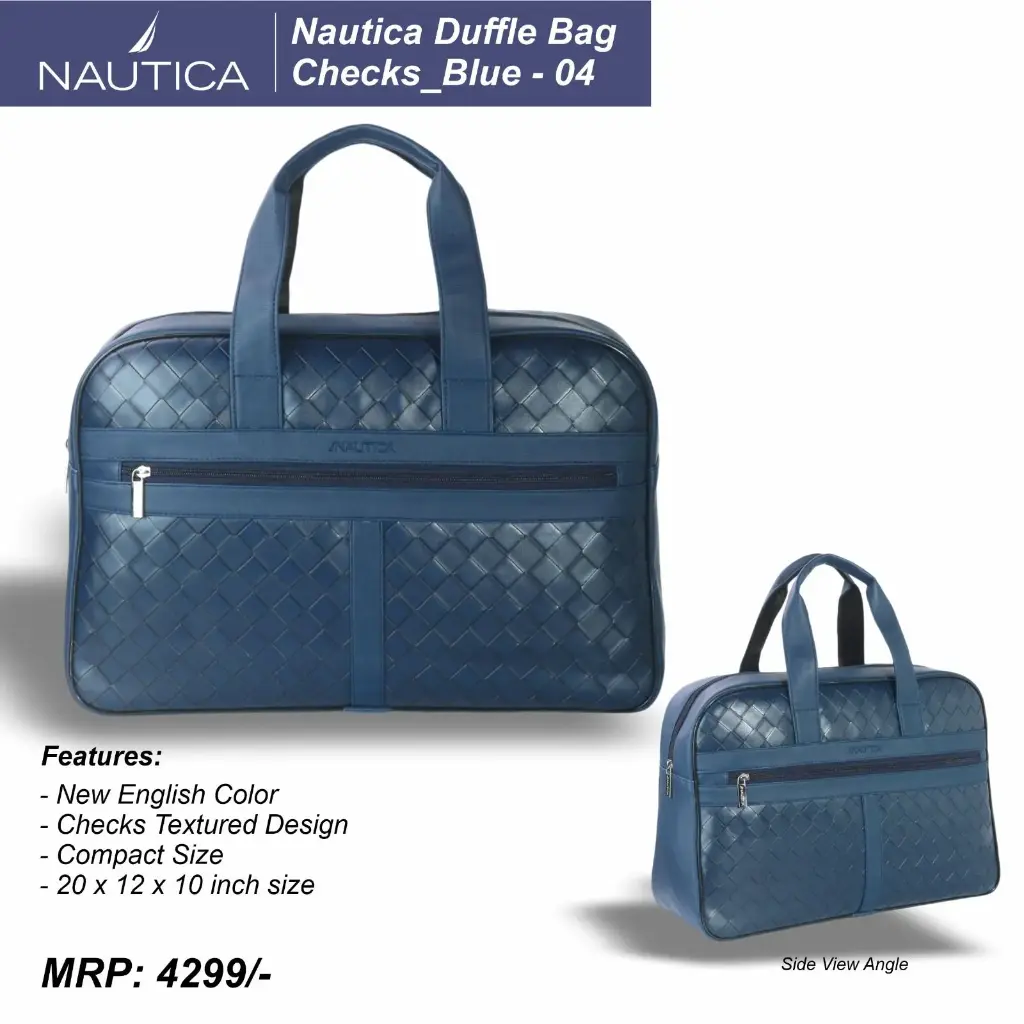 Nautica Duffle Bag / Cheak_Blue-04 (NTLB4205NVY #6601 )