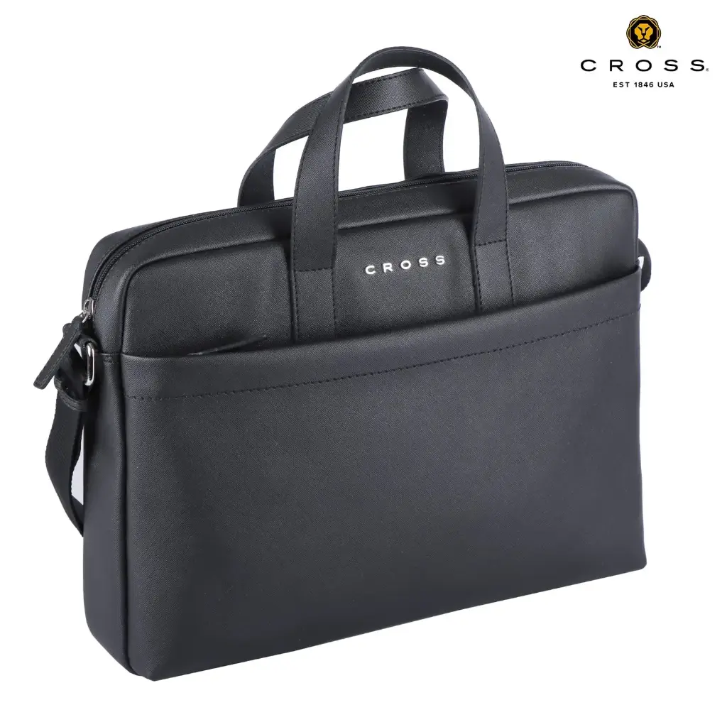 ASGARD 14 INCH SLIM BRIEFCASE-BLACK