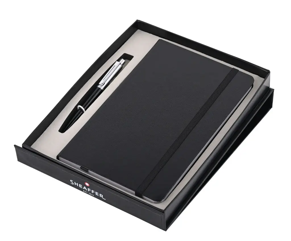 WP35645(GIFTSET SHEAFFER SENTINEL 321 BLACK WITH CHROME)  
