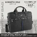 Kenneth Cole Stripe Laptop Bag - Black (#60472 )