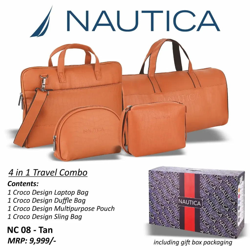 TRAVEL BAG COMBO- TAN