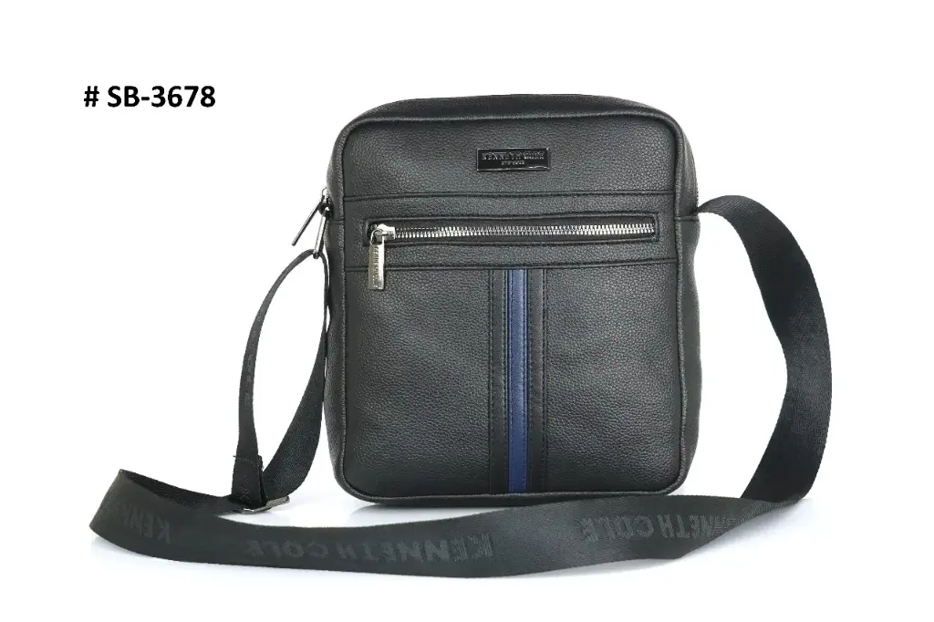 [KC-11] Kenneth Cole Stripe Sling- Black (#3678)