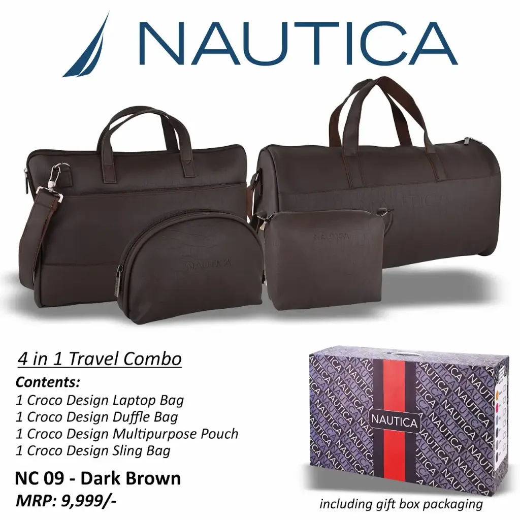 TRAVEL BAG COMBO- D. Brown