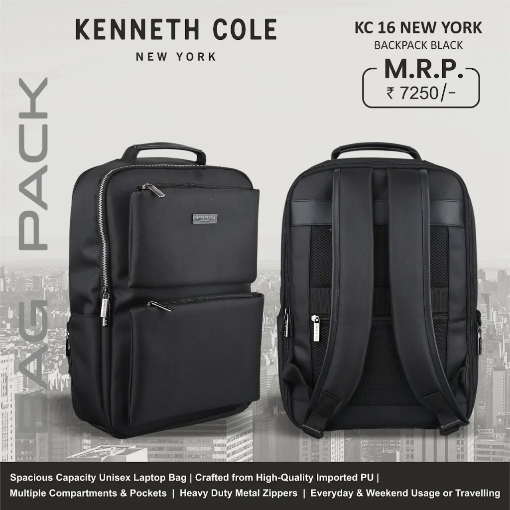 [KC-16] New York Backpack- BLACK (#7565)