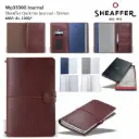WP35300- Sheaffer Journal QUIKRITE Leatherette BROWN With 90 GSM Plain And Ruled QUIKFILLS 