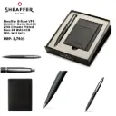 WP19413- SHEAFFER Giftset VFM G9405-D Matte BLACK With Chrome Plated Tims BP With CCH 