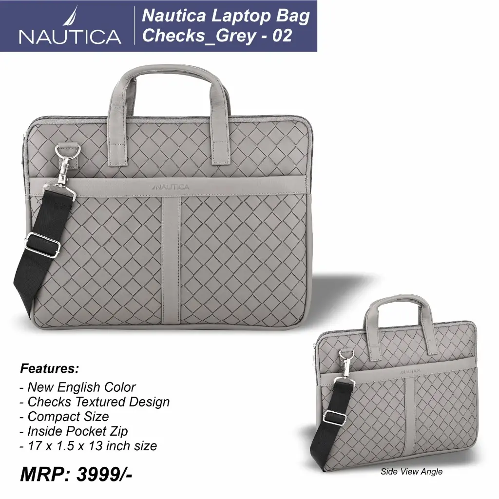 Nautica Laptop Bag (#NTLB4200GRY #60452)
