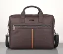 Kenneth Cole Stripe Laptop Bag - Brown (#60472)