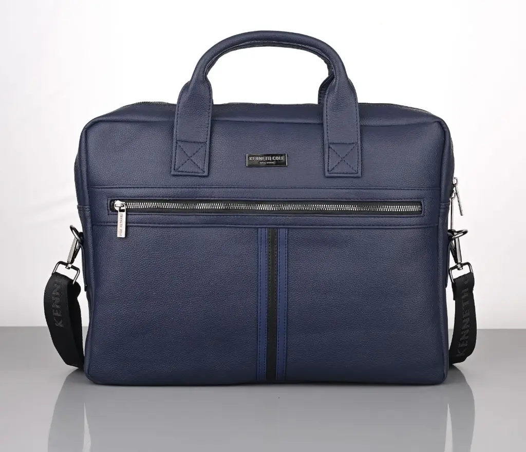 Kenneth Cole Stripe Laptop Bag - Blue (#60472)
