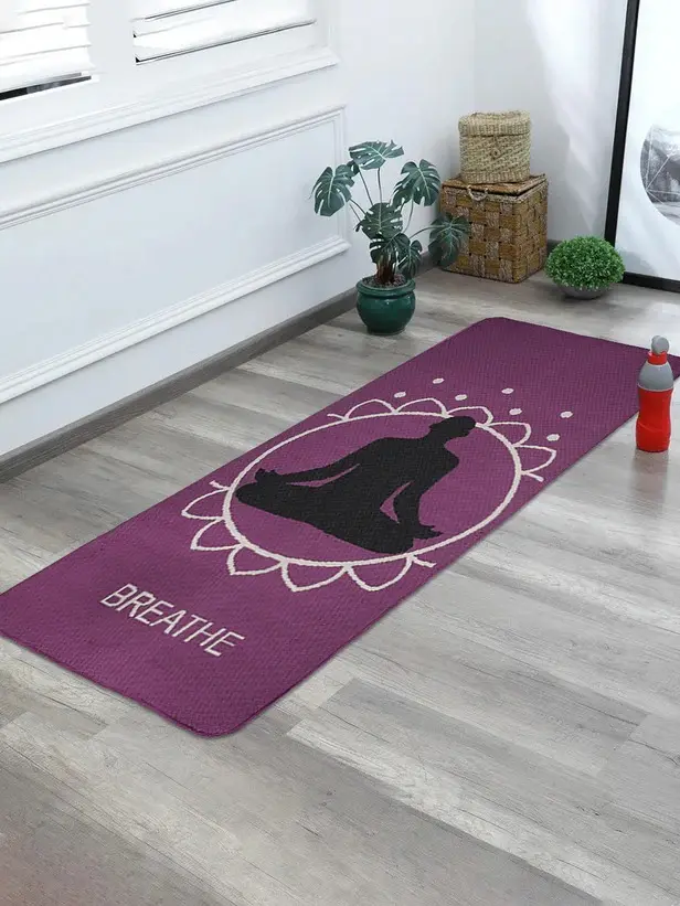 [YOGAMAT (02)] CHAKRA Anti-Slip Yoga Mat SOS-1284 (PURPLE)