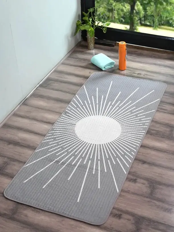 [YOGAMAT (03)] SUN Tapestry Anti Slip Yoga Mat SOS-1938 (GREY)