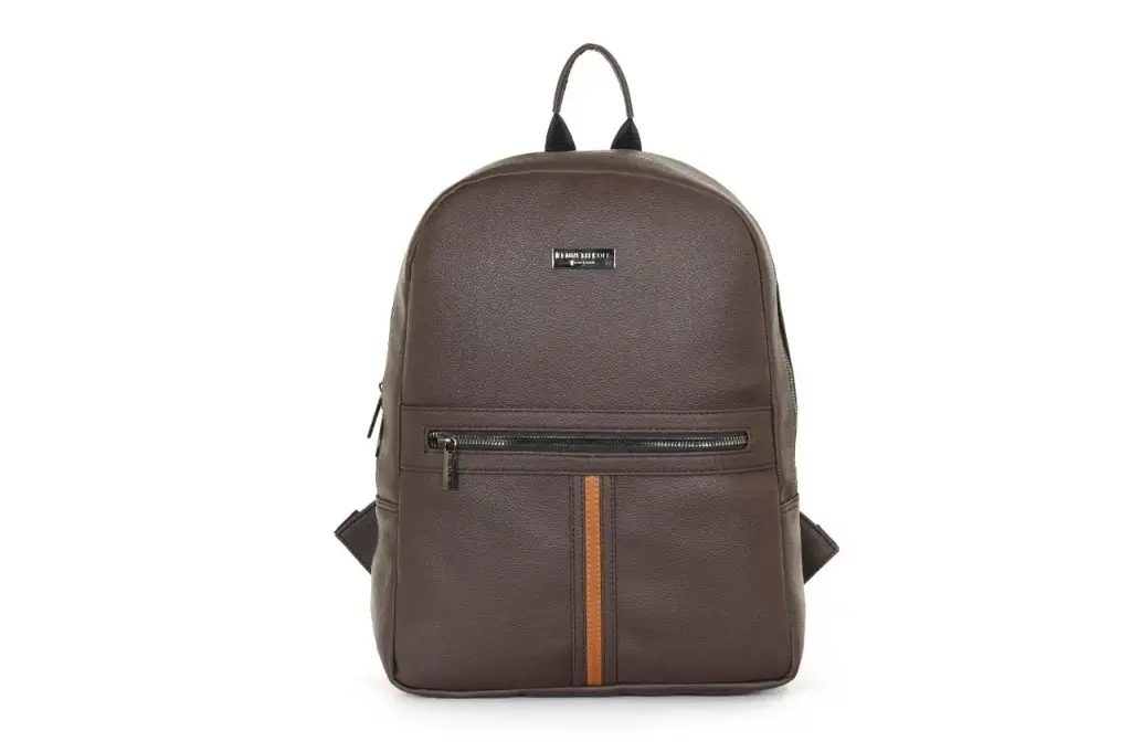 Kenneth Cole Stripe Backpack- Brown (#7557)