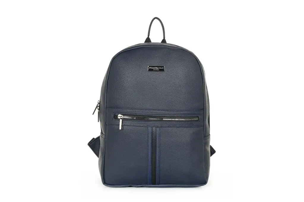 [KC-30] Kenneth Cole Stripe Backpack- Blue (#7557)