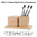 RE1012 Remaxx wooden Digital clock pen stand